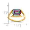 Emerald Cut Gemstone Rings