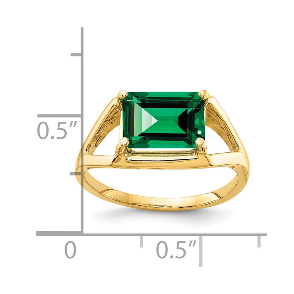 Emerald Cut Gemstone Rings