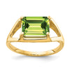 Emerald Cut Gemstone Rings