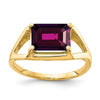 Emerald Cut Gemstone Rings