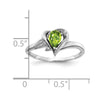 14k White Gold 6x4mm Pear Gemstone & Diamond rings