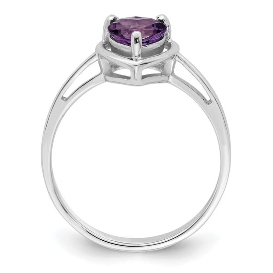 6mm Heart Gemstone rings