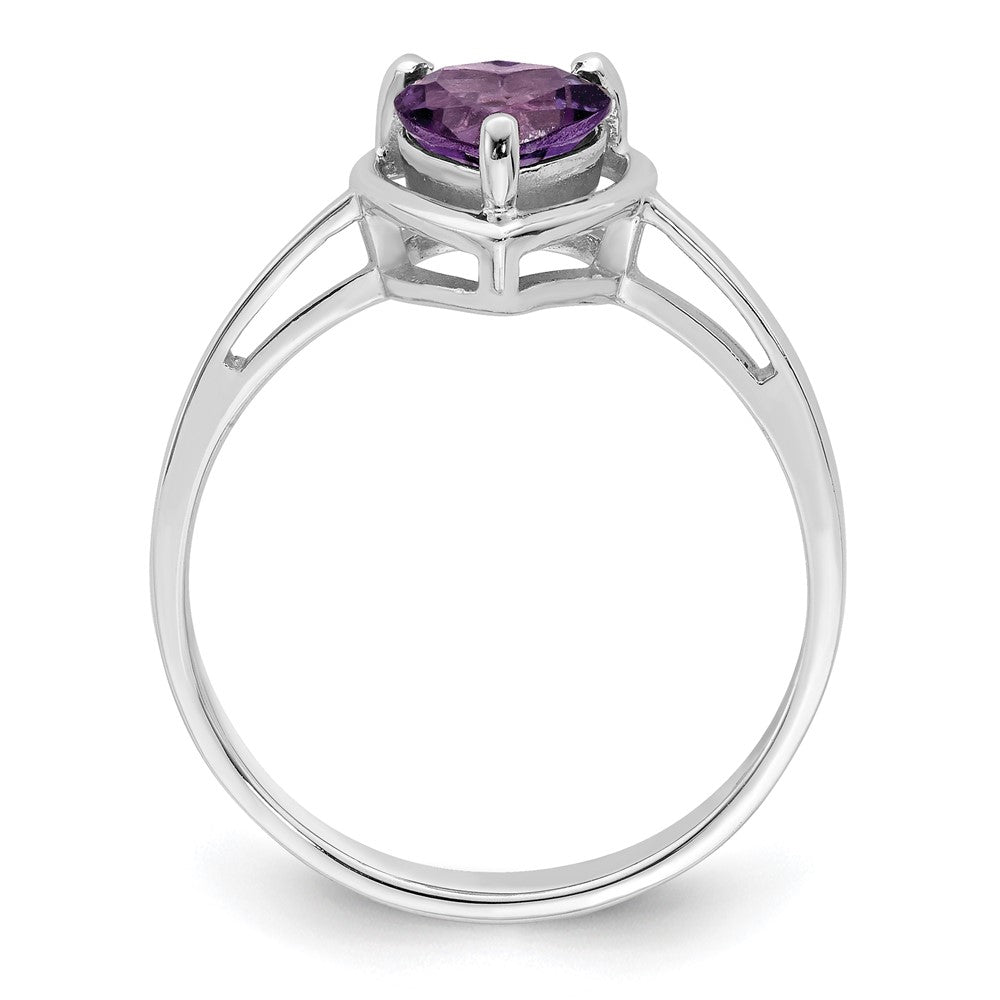 6mm Heart Gemstone rings