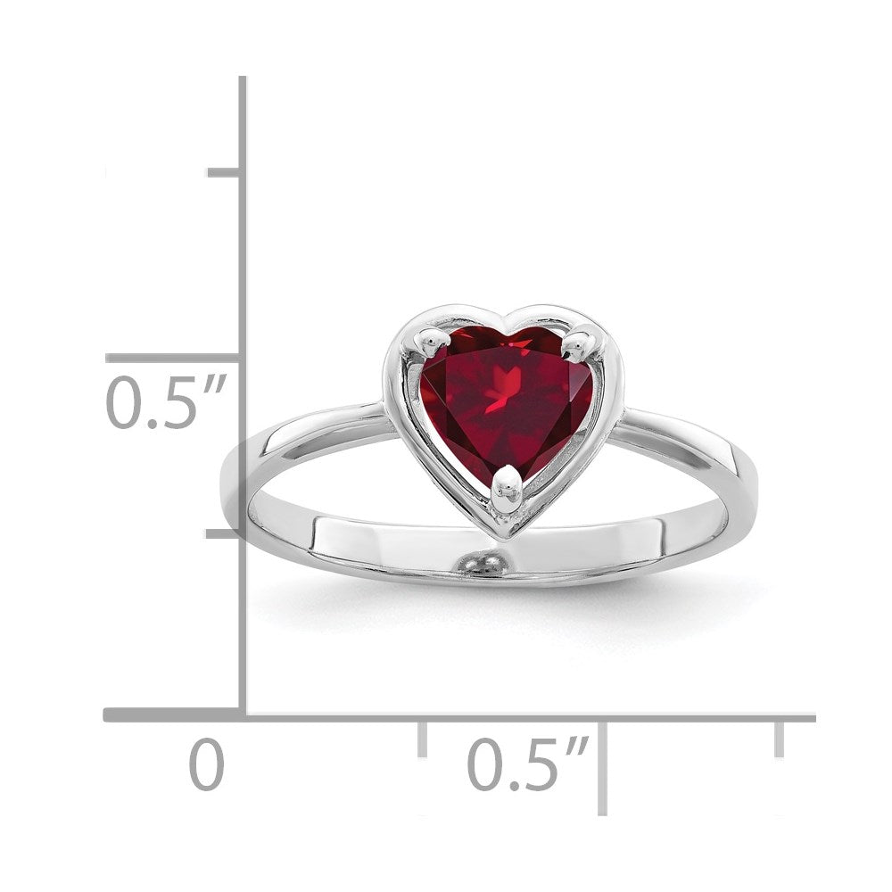 6mm Heart Gemstone rings