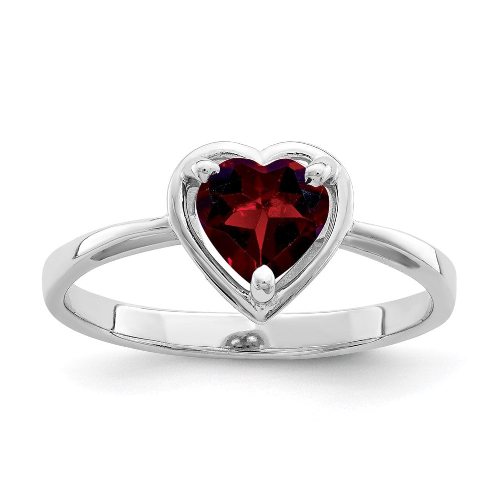 6mm Heart Gemstone rings