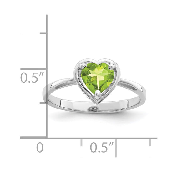 6mm Heart Gemstone rings