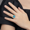 6mm Heart Gemstone & Diamond rings