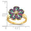6mm Heart Gemstone & Diamond rings