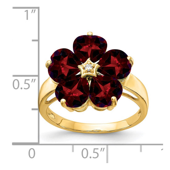 6mm Heart Gemstone & Diamond rings
