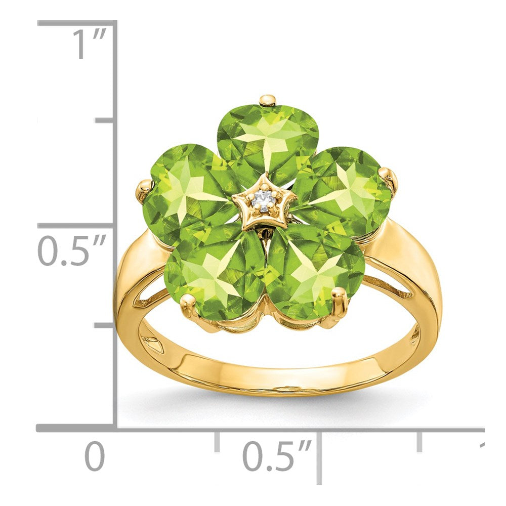 6mm Heart Gemstone & Diamond rings