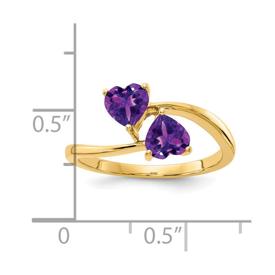 5mm Heart Gemstone rings