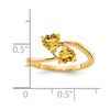 5mm Heart Gemstone rings