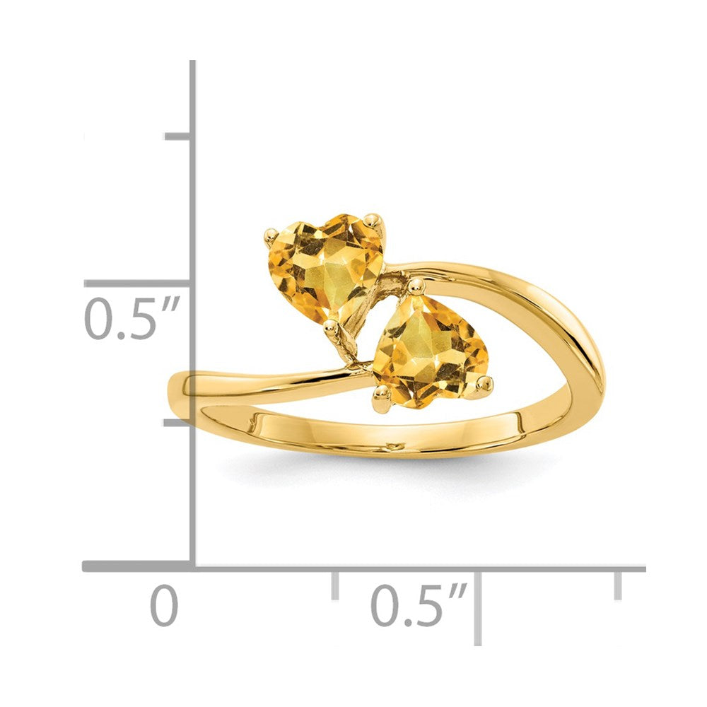 5mm Heart Gemstone rings