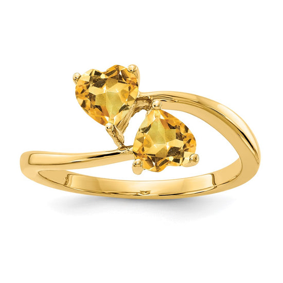 5mm Heart Gemstone rings