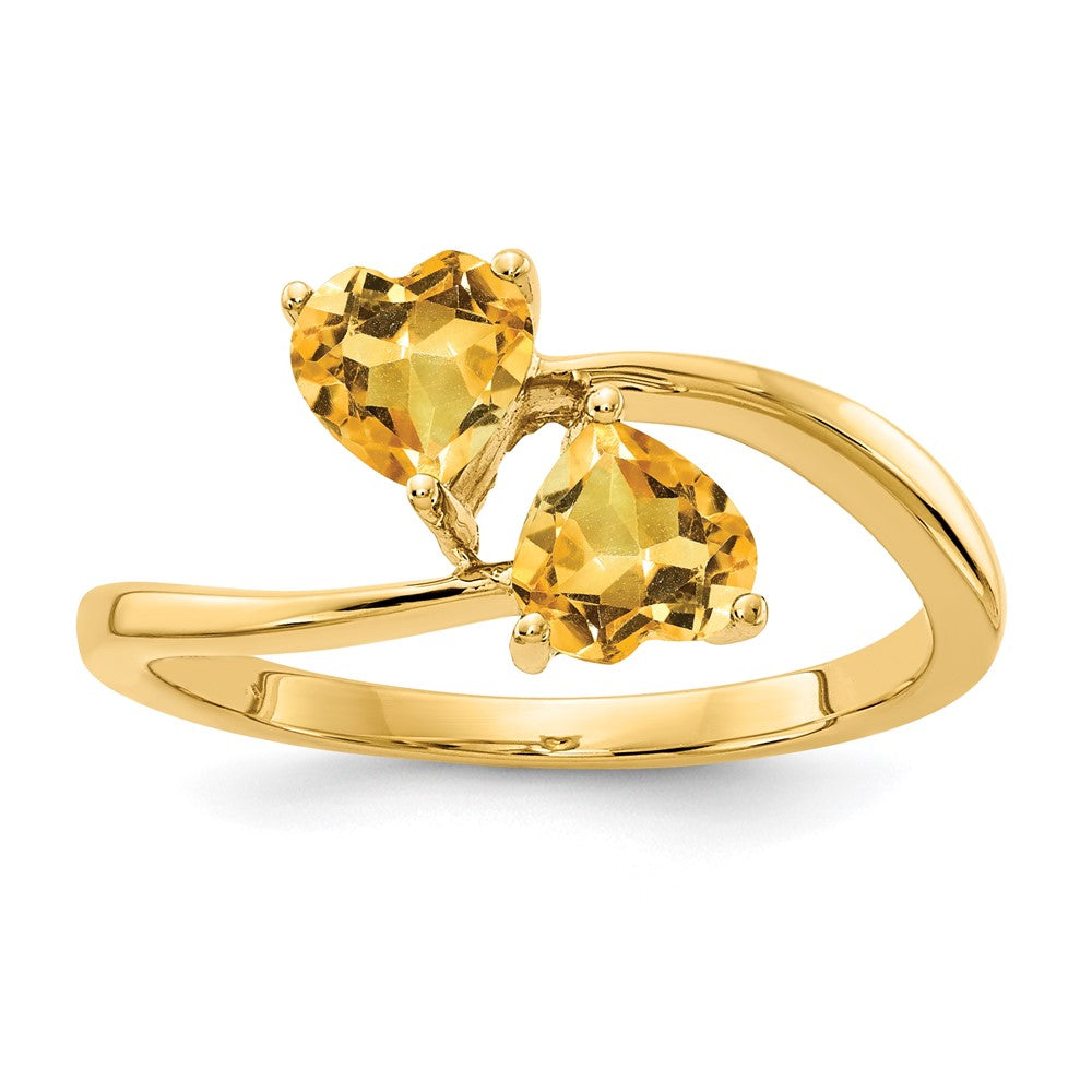 5mm Heart Gemstone rings