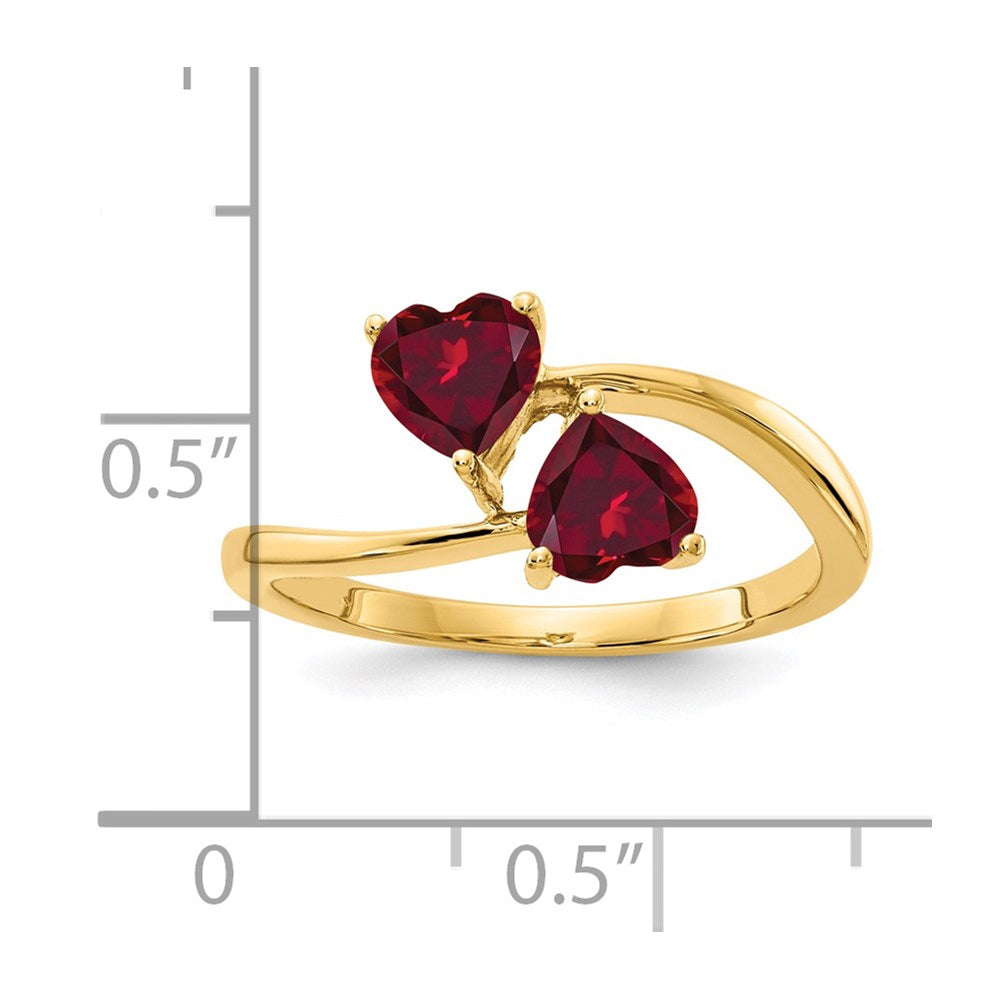 5mm Heart Gemstone rings