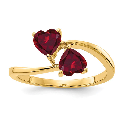 5mm Heart Gemstone rings