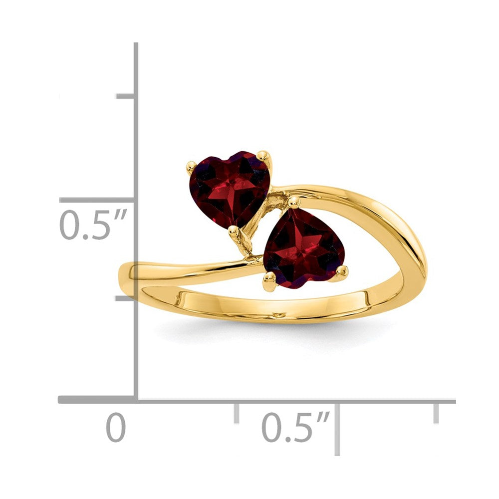 5mm Heart Gemstone rings