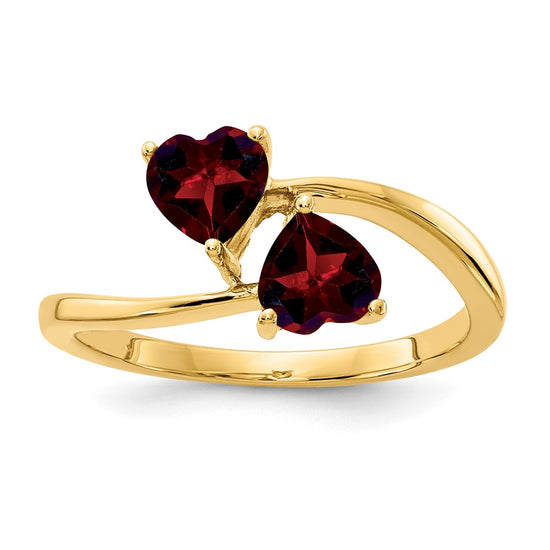 5mm Heart Gemstone rings
