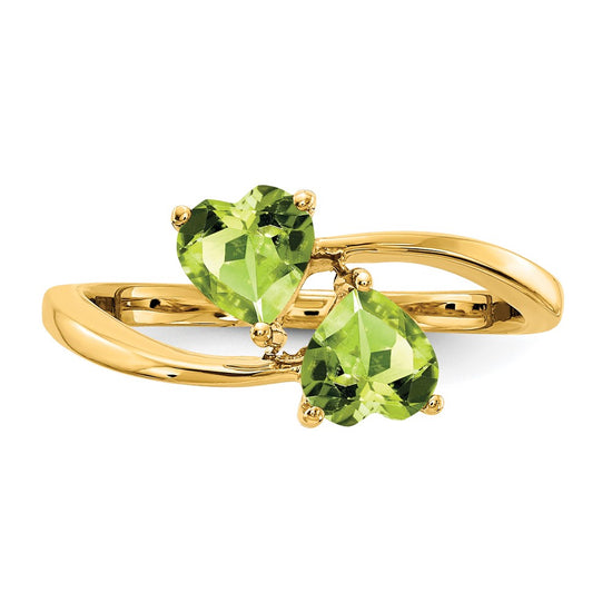 5mm Heart Gemstone rings