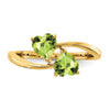 5mm Heart Gemstone rings