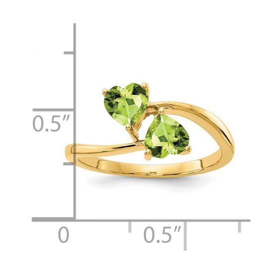 5mm Heart Gemstone rings