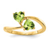 5mm Heart Gemstone rings