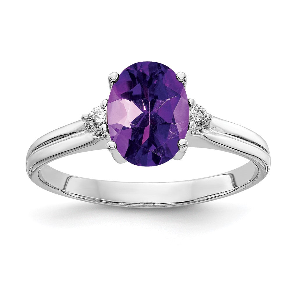 Oval Gemstone & Diamond Rings