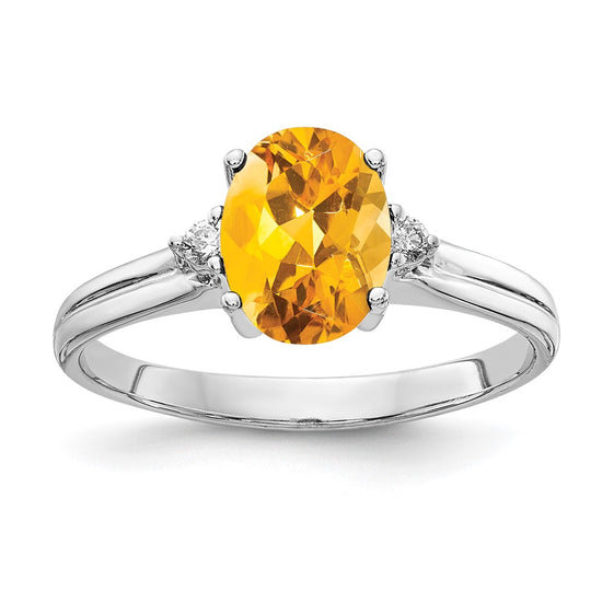 Oval Gemstone & Diamond Rings