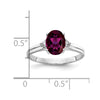 Oval Gemstone & Diamond Rings