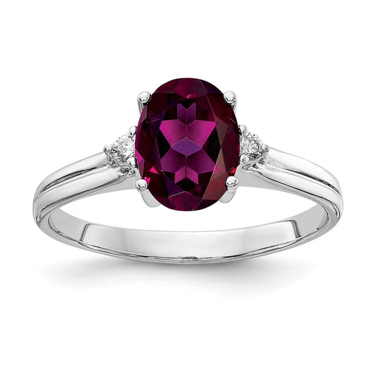 Oval Gemstone & Diamond Rings
