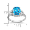 Oval Gemstone & Diamond Rings