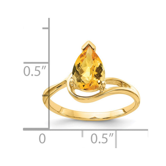 Pear Gemstone Rings