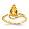 Pear Gemstone Rings