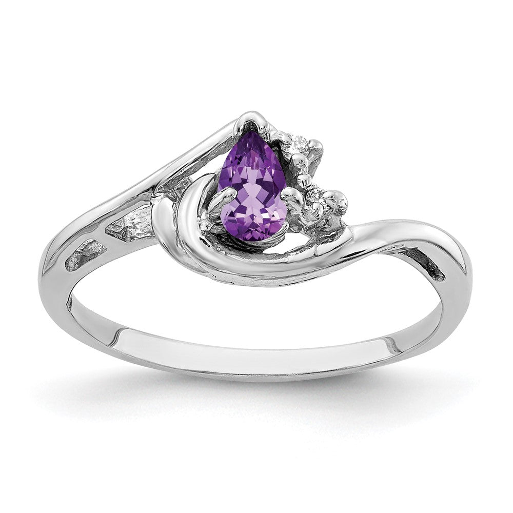 5x3mm Pear Gemstone & Diamond Rings