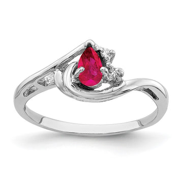 5x3mm Pear Gemstone & Diamond Rings