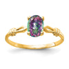 14k 7x5mm Oval Gemstone Ring