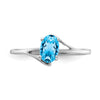 Oval Gemstone & Diamond Rings