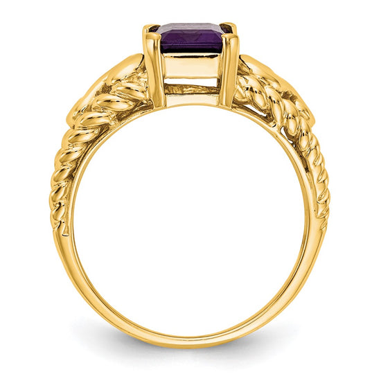 Emerald-Cut Gemstone Rings