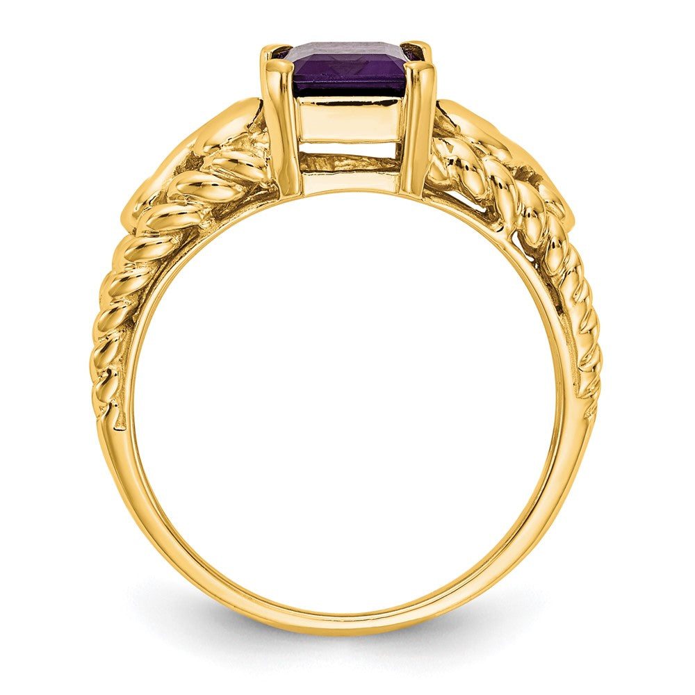 Emerald-Cut Gemstone Rings