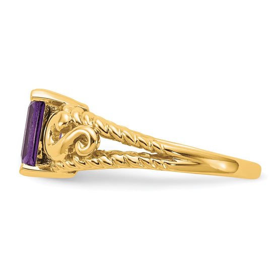Emerald-Cut Gemstone Rings