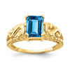 Emerald-Cut Gemstone Rings
