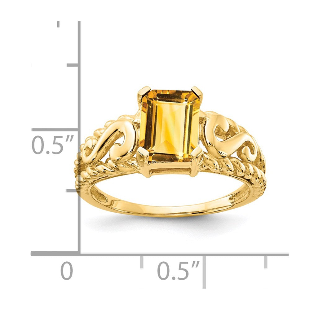 Emerald-Cut Gemstone Rings