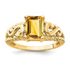 Emerald-Cut Gemstone Rings