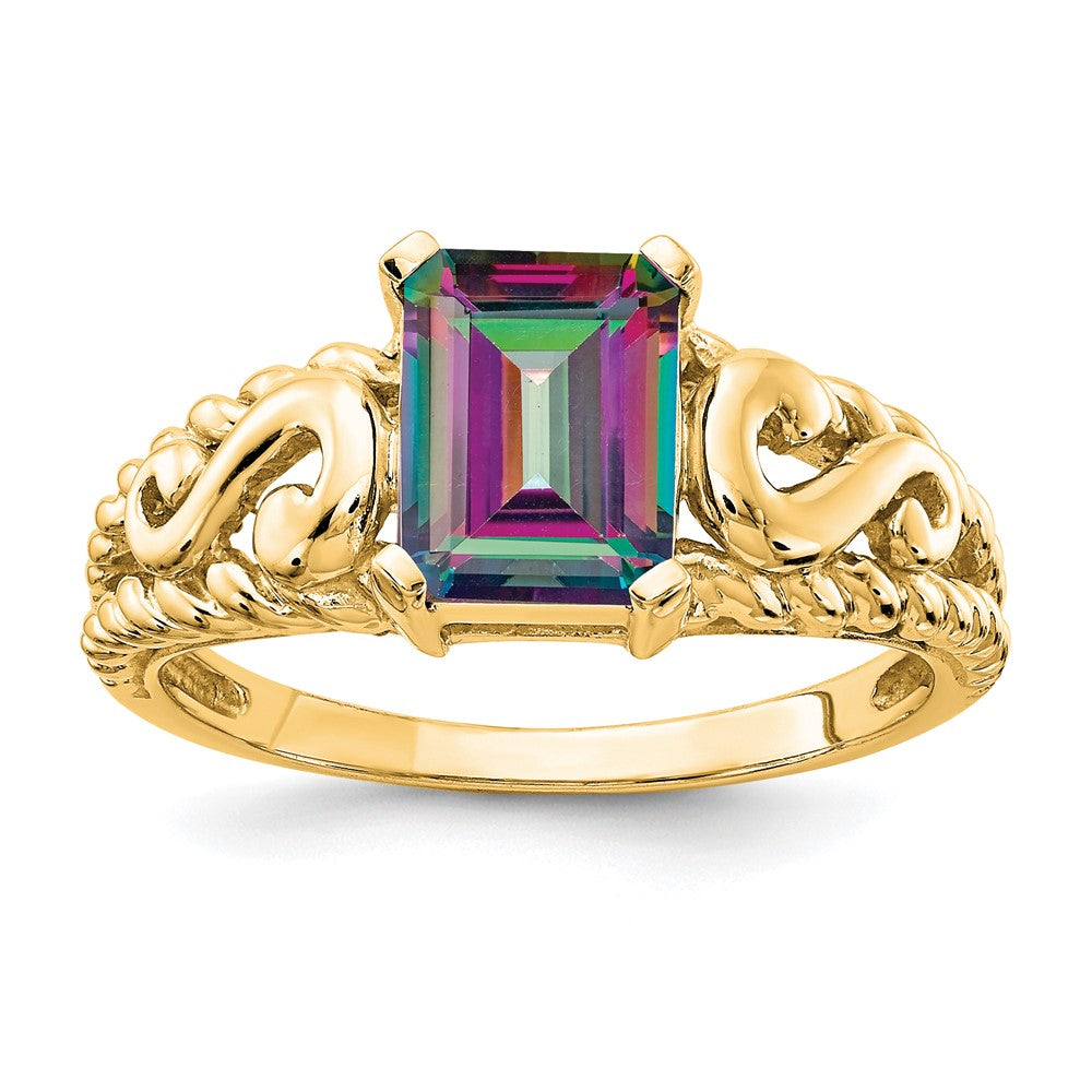 Emerald-Cut Gemstone Rings