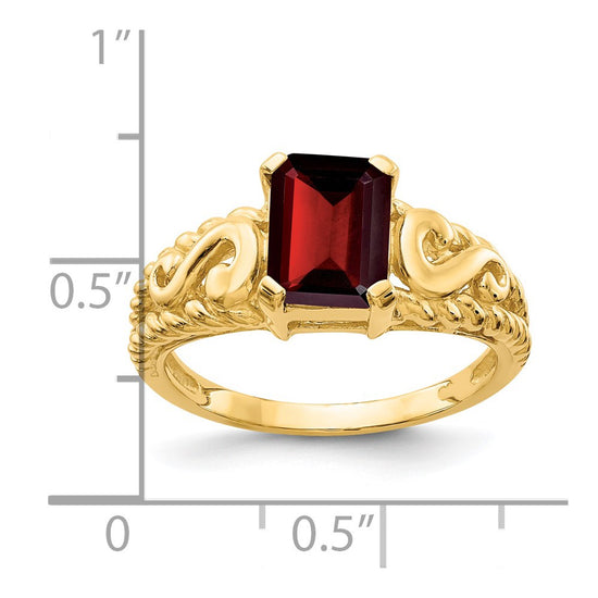 Emerald-Cut Gemstone Rings
