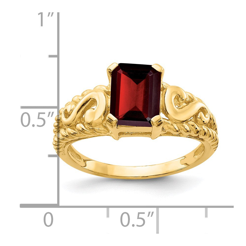 Emerald-Cut Gemstone Rings