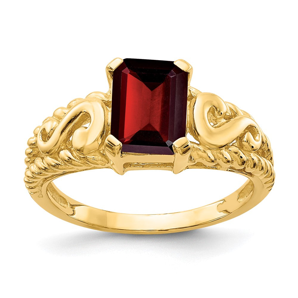 Emerald-Cut Gemstone Rings