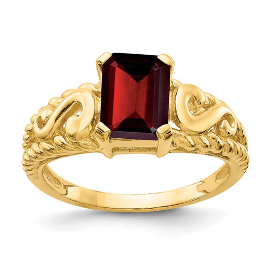 Emerald-Cut Gemstone Rings