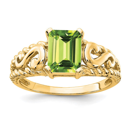 Emerald-Cut Gemstone Rings